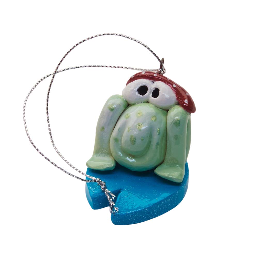 Green Mistle-Toad Ornament