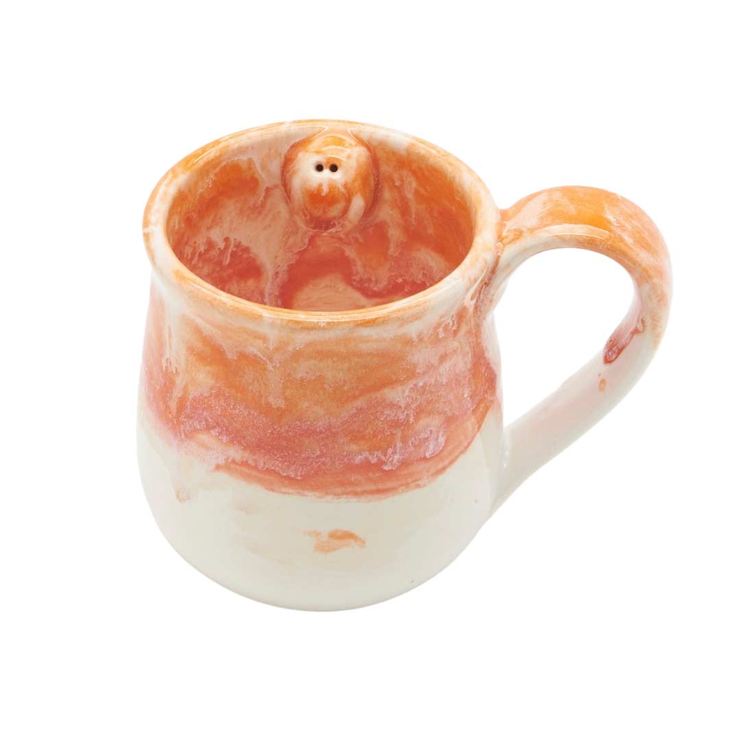 Orange Dreamsicle Drip Smile Mug