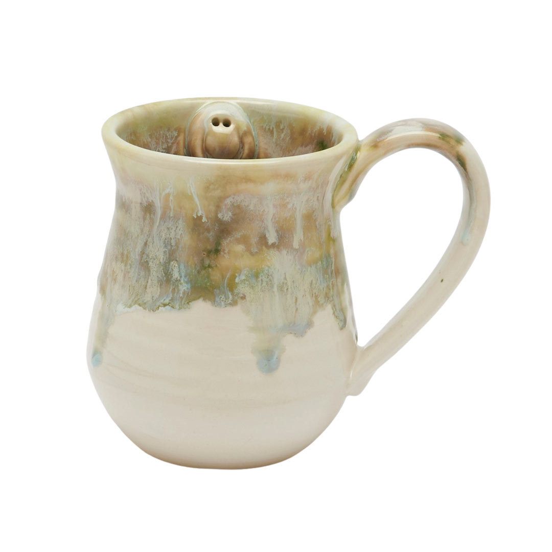 Green Drip Smile Mug