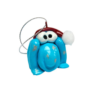 Blue Mistle-Toad Ornament