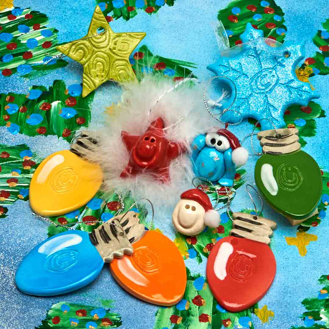 Blue Mistle-Toad Ornament