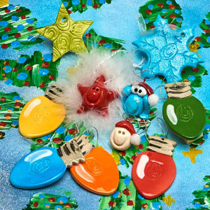 Blue Mistle-Toad Ornament